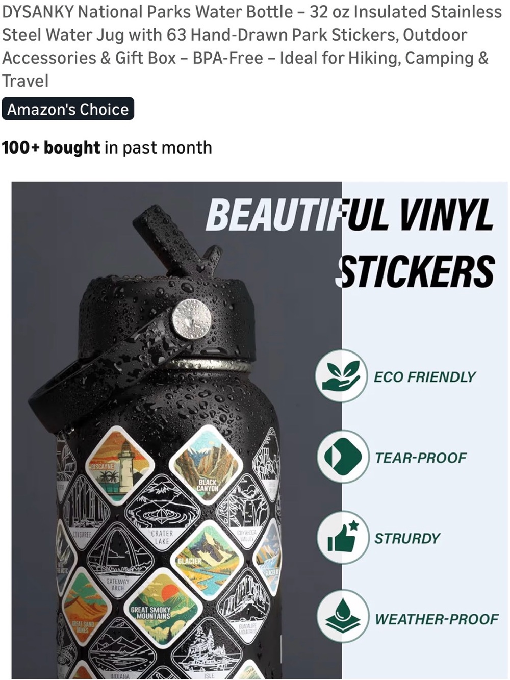 Nat’l Parks Water Bottle